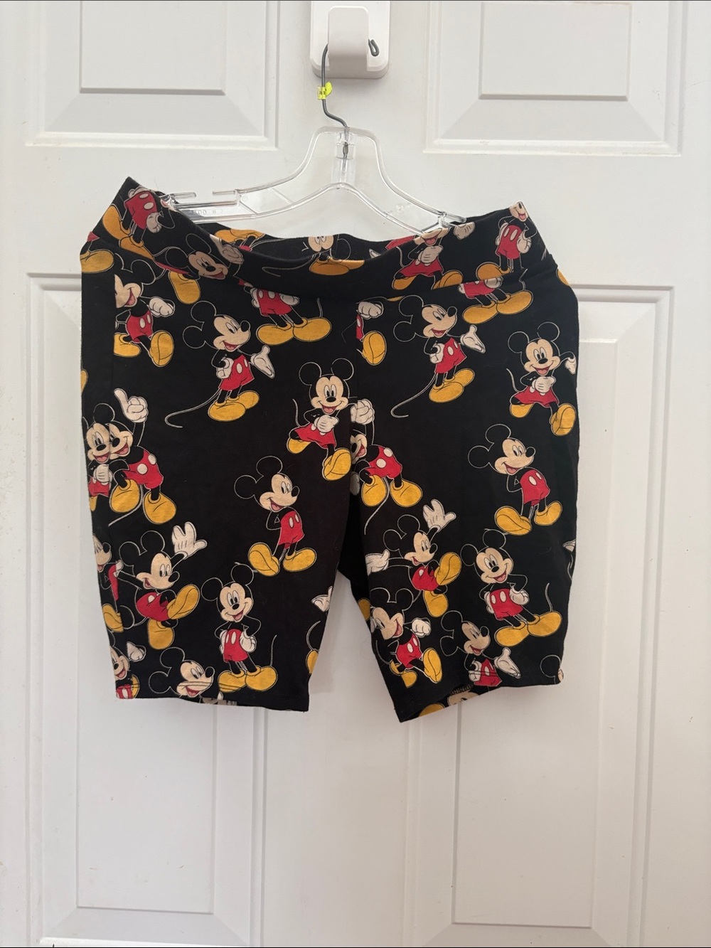 Disney Black Shorts with Mickey Yellow & Red Accents